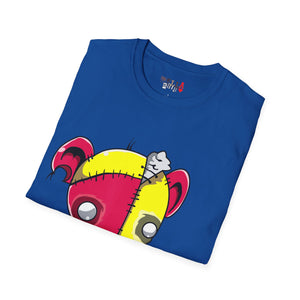 Red & Yellow Teddy Bear Unisex Softstyle T-Shirt