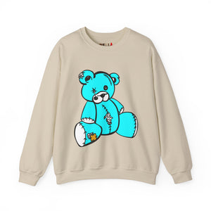 Missing Button Eye Teddy Bear Sweatshirt