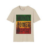 Money Power Respect Unisex Softstyle T-Shirt