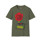 Rose Gramaphone Unisex Softstyle T-Shirt
