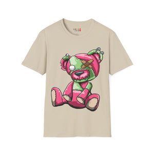 Bandaid Eye Teddy Bear Unisex Softstyle T-Shirt