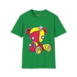 Red & Yellow Teddy Bear Unisex Softstyle T-Shirt