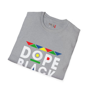 Dope Black Mom Martin Font Unisex Softstyle T-Shirt