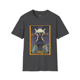 XVIII The Moon Goddess Hecate Tarot Card T Shirt, Mystic Graphic Tee, Spiritual Shirt