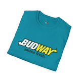 Budway Smoke Fresh Funny Weed T Shirt, Cannabis Graphic Tee, 420 Stoner Shirt