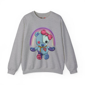 Rainbow Missing Eye Teddy Bear Sweatshirt