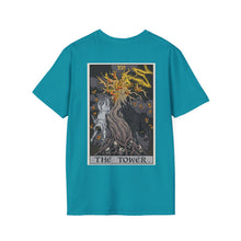 Load image into Gallery viewer, XVI The Tower Rear Print T-Shirt
