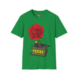 Rose Gramaphone Unisex Softstyle T-Shirt