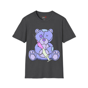 Purple Syringe Teddy Bear T-shirt