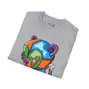 Tired Colorful Bear Unisex Softstyle T-Shirt