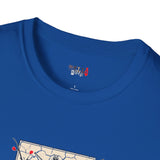 Dual Sword Fem Warrior Japanese Samurai T Shirt, Asian Graphic Tee, Bushido Warrior Shirt