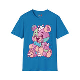Patchy Knifed Bear Unisex Softstyle T-Shirt