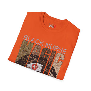 Black Nurse Magic Unisex Softstyle T-Shirt