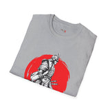 Red Moon Rising Japanese Samurai T Shirt, Asian Graphic Tee, Bushido Warrior Shirt