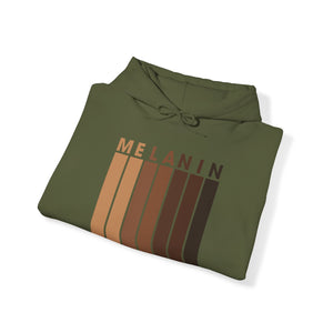 Melanin Vertical Stripes Heavy Blend Hoodie