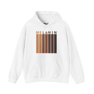 Melanin Vertical Stripes Heavy Blend Hoodie