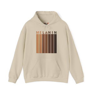 Melanin Vertical Stripes Heavy Blend Hoodie