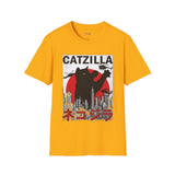 Catzilla Funny T Shirt Relatable Meme Tee Sarcastic Humor Graphic Shirt