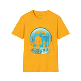 Bigfoot and  Alien T Shirt for Men/Women, Funny UFO Shirt, Sci Fi Graphic Tee