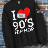 I Heart 90's Hip Hop Unisex Sweatshirt
