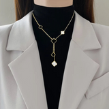 Drop Clover Necklace