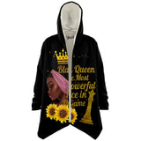 Powerful Black Queen Microfleece Cloak