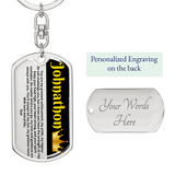 To My Son From Dad Keychain