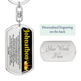 To My Son From Mom Keychain