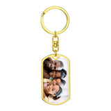 Dog Tag Photo Keychain