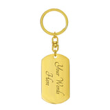 To My Son From Mom Keychain