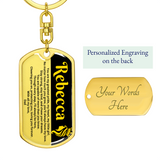 Keychain from Dad to Daughter