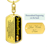 To My Son From Mom Keychain