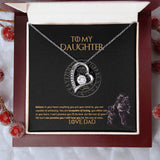 To My Daughter Necklace, Daughter Necklace from Dad, Father Daughter Necklace, Necklace for Daughter, Graduation, Birthday, Valentines, Christmas Gift For Badass Daughter