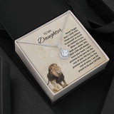 To My Daughter Necklace from Dad, Father to daughter necklace, Necklace for Daughter, Graduation, Birthday, Valentines, Christmas Gift, Wedding Gift For Badass Daughter
