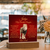 To My daughter from Dad Lion