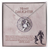 To my Daughter necklace, Daughter necklace from Dad, Father Daughter Necklace, Necklace for Daughter, Graduation, Birthday, Valentines, Christmas Gift For Badass Daughter