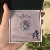 To my Daughter necklace, Daughter necklace from Dad, Father Daughter Necklace, Necklace for Daughter, Graduation, Birthday, Valentines, Christmas Gift For Badass Daughter