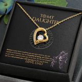 To My Daughter Necklace, Daughter Necklace from Dad, Father Daughter Necklace, Necklace for Daughter, Graduation, Birthday, Valentines, Christmas Gift For Badass Daughter