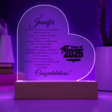 Class of 2025 Graduate Heart Plaque
