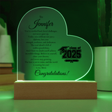 Class of 2025 Graduate Heart Plaque