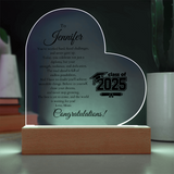 Class of 2025 Graduate Heart Plaque