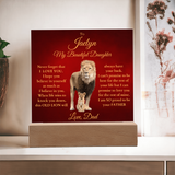 To My daughter from Dad Lion