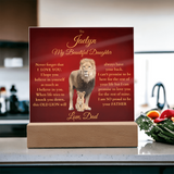 To My daughter from Dad Lion