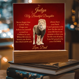 To My daughter from Dad Lion