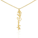 Custom Personalized Birth Month Flower Name Necklace