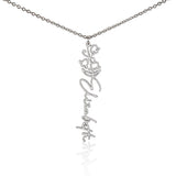 Custom Personalized Birth Month Flower Name Necklace