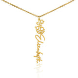 Custom Personalized Birth Month Flower Name Necklace