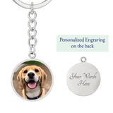 Round Photo Keychain