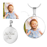 Customized Round Pendant Necklace FREE ENGRAVING!!