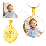 Customized Round Pendant Necklace FREE ENGRAVING!!